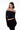 Top sin hombros negro manga larga BLKMBA - vista frontal | BLACKMAMBA