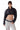 Chaqueta corta de cuero negro BLKMBA con diseño oversized y cierre frontal oculto.
