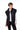 Chaleco BLKMBA Essential negro sin mangas con cierre y bolsillos frontales ajustado en talle 1.
