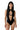 Body Samurai Hot BLACKMAMBA – body ajustado de tela anatómica vista frontal