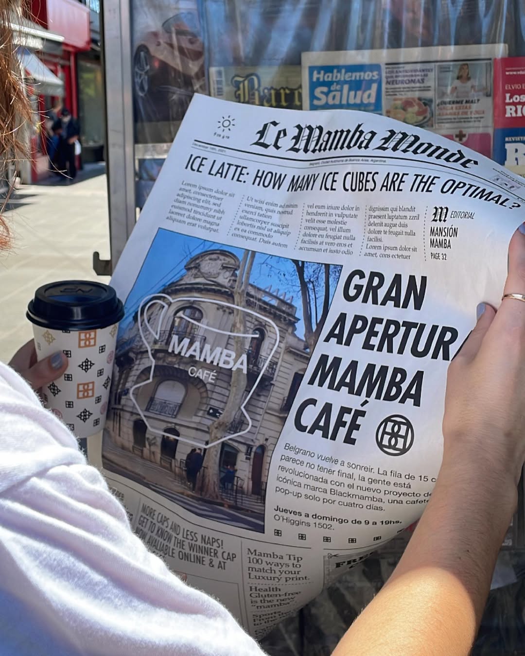 Espacio gastronómico y ambientación del Pop-Up Mamba Café