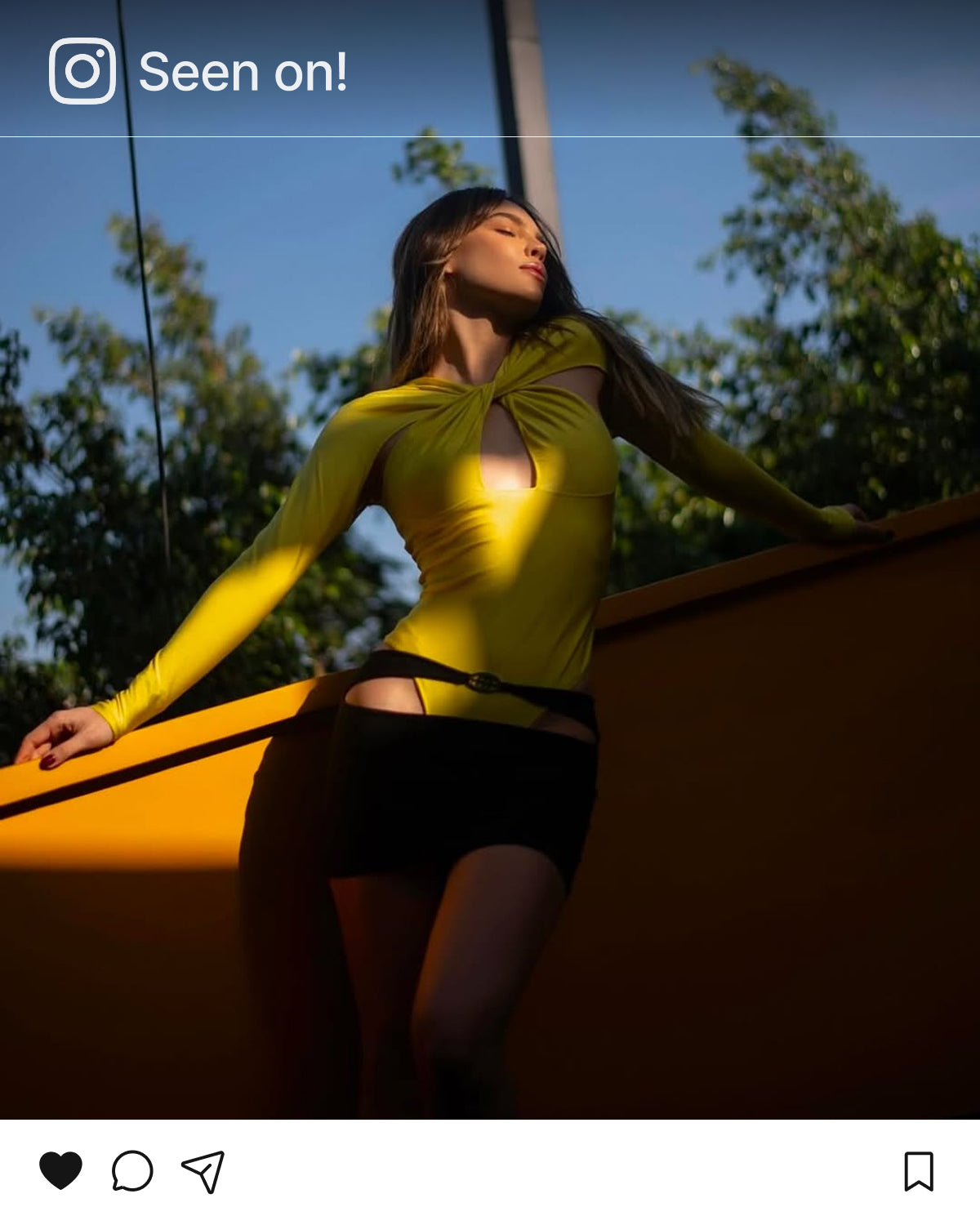 Belinda luciendo look exclusivo Blackmamba